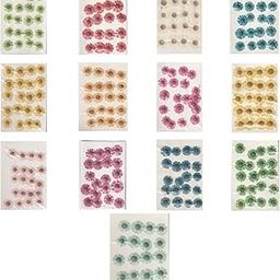 Meraki artencial Store Natural Aster Dried Pressed Flowers ,Candle, Jewelry, Nail, Pendant, Dried Flowers for Resin Art Floral Decors ( Aster, Multicolor, Pck of 13, 20pcs Each, Total 260 Flowers)-image-8