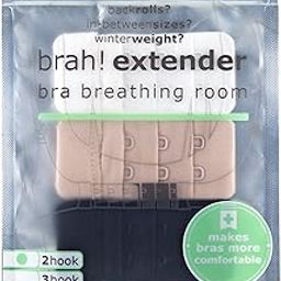 Brah! Extender: Bra Extender Band Breathing Room- Pack of 3 (White, Beige, Black)-23