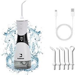 Pokébear Water Flosser For Powerful Dental Floss And Teeth Cleaning | Portable Cordless Oral Irrigator For Braces With LED Display 350ml Water Tank, 5 Pressure Modes, 5 Nozzles, Ipx7, Rechargeable-picture-14