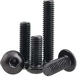 Generic M3X10 MM Allen Button Head Cap Screw, 25 Pcs, High Tensile, Black Finish with 1 Allen Key-5