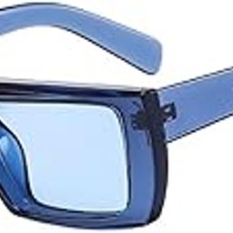Large Size Y2K Rectangle Sunglasses for Men & Women | Futuristic Style with UV400 Protection | Transparent Frame Eyewear For Outdoor & Streetwear Fashion-image-106