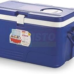 Aristo Plastic Insulated Chiller Ice Box, 60 Liter, Blue with Vent Lid,Tap,Wheels-image-92