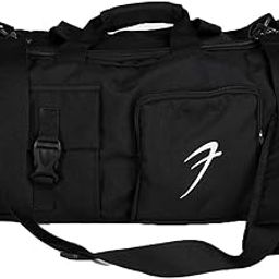 Sports Gym Bag,Travel Duffle Cum Backpack Bag with Shoes Compartment for Men Women, 35L, Water Repellent Fabric, Black-11