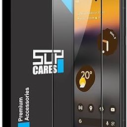 SupCares Military-Grade Gorilla Tempered Glass Screen Protector for Google Pixel 6A (6.1 Inch) With Installation Kit | Edge to Edge Coverage | Black-13