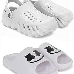 Combo Pack of 2 Slipper/Flip Flops/Slides/Clogs/Sandals for Men (Clog-200-M,Y-Dancer)-5