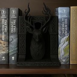 Black-stag-bookend-Gothic-Arch-Fantasy-Decor-with-Antlers-image-37