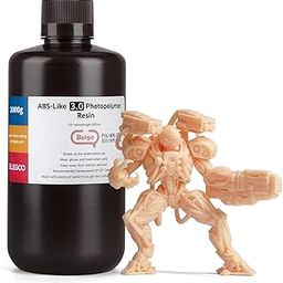 ELEGOO ABS-Like 3D Printer Resin 3.0, 405nm UV-Curing Photopolymer Resin for Mars Saturn Jupiter MSLA DLP LCD 3D Printing with Strength and Toughness, High Precision, Low Viscosity, Beige 1000g-image-88