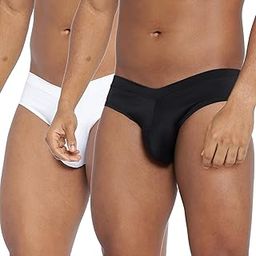 BASIICS Fanboy Style Briefs for Men Innerwear | Briefs Underwear for Men (Pack of 2) Black,White-image-96