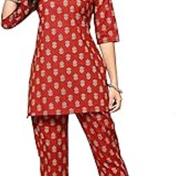 Women's Cotton Printed Night Suit Top And Pajama Set-picture-55