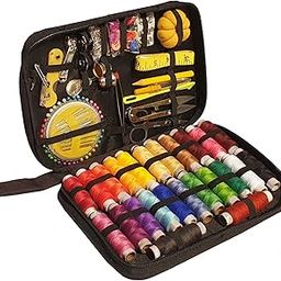 CHILLAXPLUS 172 pcs Sewing kit | Stitching kit | Stiching kit | Sewing kit Box | Thread Box Set | Travel kit | sui dhaga Box for Home | Travel kit | Tailoring Tools | Embroidery kit | Gifts for Women-21