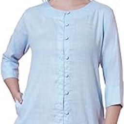 Women Casual Cotton Linen Tunics (Small to Plus Sizes 10XL)-picture-34
