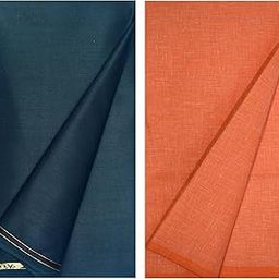 Elite Lifestyle Hub Unstitched Fabric Set | Solid Cotton Blend Shirt Material | Matching Trouser Fabric | Comfortable Tailoring Option |Size- Shirt 2.25 M,Pant 1.2 M-image-68