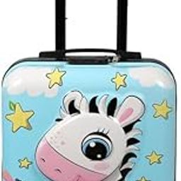 Trendy Cute Kids Trolley Bag - Green-image-58