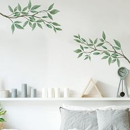 JAAMSO ROYALS Small Fresh Green Plant Leaf Decorative Wall Sticker (30CM X 90CM)-image-12