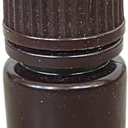 AANIJ® Reagent Bottle Laboratory Grade HDPE Narrow Mouth Amber Leak proof with cap Capacity 8 ml For filling Liquid Laboratory Pack of (10)-14