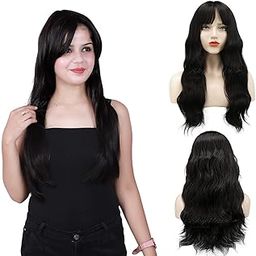 SkyHair Premium Japanese Kanekalon Synthetic Technology Hair Wig for Women with Natural-Looking Bangs – Undetectable, Realistic, Full Head Wig for Daily Use, Chemo, Volume & Length (26 Inches, Matte Black)-image-30
