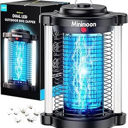 Minimoon Mosquito Killer Lamp, Upgraded Mosquito Killer Machine with Dual LED Light, 4200V Fly Killer, 15W Electric Insect Killer Machine, IPX4, Insect Trap for Home, Outdoor Office-28