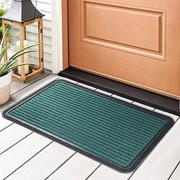 HOKIPO 45X75cm Polypropylene Outdoor mat for Entrance Doormat, Welcome mat, Green (IN522)-24