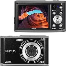 Minolta 48 Mega Pixels Point & Shoot Digital Camera with Rear Selfie Lens, Autofocus & 4K Ultra HD Video, Black-picture-24
