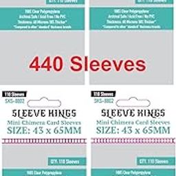 Sleeve Kings Mini Chimera Card Sleeves 43 X 65 mm (4x110 Pack, 440 Sleeves)-image-8
