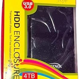 USB 3.0 External Hard Drive Enclosure, 2.5" SATA SSD Enclosure Case, ATA Tool-Free External HDD SSD Case with Fast Transfer Speed Up to 5 Gbps & Up to 4TB Storage Capacity 2.5 SATA SSD /HDD-12