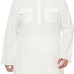 Men's Maroon Cotton Blend Kurta-image-92