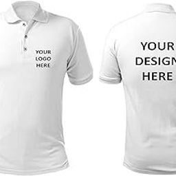 White Color Polo Personalized Customize T-Shirt| Create Your Own Polo T-Shirt| Unisex-image-10