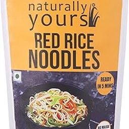 Naturally Yours, Red Rice Noodles,includes Tastemaker, No Maida, Preservative Free, Non-Fried, Vegan, 180g Each (PACK OF 1)-image-75