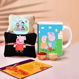 CraftVatika Rakhi for Brother Kids with Gift Combo Set | Fridge Magnet Decor, Mug, | Kids Rakhi for Girls Brother Boy Sister | Rakshabandhan-image-14