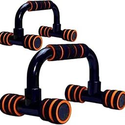 Shopeleven Push Up Bar Pushup Home Gym Equipment for Men & Women, Chest & Back Workout, Anti-Slip, Orange-15