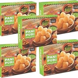 Bikanervala Pani Puri | Ready-to-Eat Indian Street Food | 300g Pack of 5 | Golgappa Kit for Home | Crispy & Tangy Snack-image-16