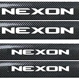 DIAMOND AUTO Car Door Sill Protectors for Nexon, 4 Pcs Reflective Carbon Fiber Vinyl Threshold Sticker Decorative Car Door Scuff Plate,Anti-Scratch, Anti-Dirty, Waterproof.-image-69