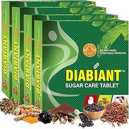 Diabiant Sugar Care Tablet - 120 Herbal Diabetes Tablets, Ayurvedic Diabetic Care Medicine, Helps Maintain Healthy Sugar Levels, Regulates Blood Glucose, Improves Metabolism Level, Pack of 4-image-9