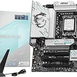 MSI B860M Gaming Plus WiFi Motherboard, mATX - Supports Intel Core Ultra Processors (Series 2), LGA 1851 - DDR5 Memory Boost 8800+ MT/s OC, 1 x PCIe 5.0 x16, 1 x M.2 Gen5, 5G LAN, Wi-Fi 7-17