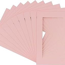 5x7 Mat for 4x6 Photo - Precut Soft Pink Picture Matboard for Frames Measuring 5 x 7 Inches - Bevel Cut Matte to Display Art Measuring 4 x 6 Inches - Acid Free Pack of TEN MATS-image-86