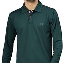 Men's Polyester Regular Fit Gym Full Sleeves Polo T-Shirt-image-61