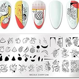 Nicole Diary Stainless Steel Nail Stamping Image Plate Design 256-picture-10