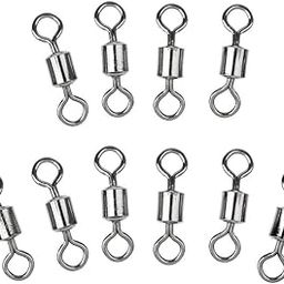 Calandis Fishing Swivels Rolling Swivel Connector with Ball Bearing Solid Rings 12#-47