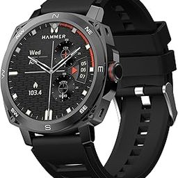 HAMMER Fit Pro 1.43" Super AMOLED Display Smart Watch Round Dial with Bluetooth Calling, Metallic Build, Always on Display, Multi Sports Modes (Black)-30