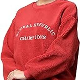 Polyester Regular Fit Round Neck Full Sleeves Sweatshirt for Women-image-10