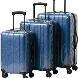 Fabam Travel Luggage Cover Combo Set for 22/26/30 Inch Suitcases – Protective Cover for Hard & Soft Shell Bags (Set of 3) (Hard Shell Suitcase)-image-80