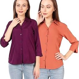 Trendy Formal Women and Girls Shirt S Size Pack of 2-picture-51