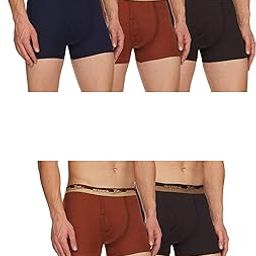 Solid Trunk for Men, 100% Cotton with Breathable Fabric, Inner Pockets, Outer Elastic, Pack of 5-picture-8