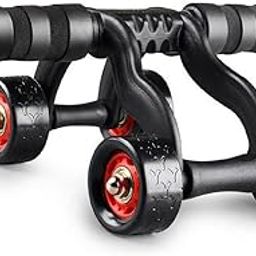 GJSHOP Anti-Skid Double Wheel AB Roller: Total Body Abdominal Exerciser for Strength-image-28