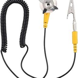 SVR-Anti-Static ESD Grounding Cable Coiled Cord, with Alligator Clip Claw and PU Grounding Wire 2pcs-picture-17