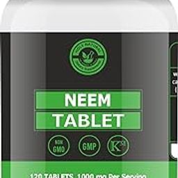 Holy Natural Neem Tablet 120 Tablet | Healthy Skin & Hair (500mg/tab)-image-55