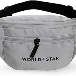 Polyester Waist Pack Travel Handy Hiking Zip Pouch Document Money Phone Belt Sport Bag for Men and Women and Adult | Grey | Rock Grey Waist Bag-image-67