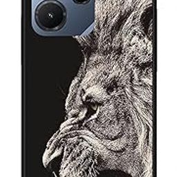 NDCOM for Infinix Hot 30i Back Cover Infinix Hot 30 i Back Cover | Stylish Protection Infinix Hot 30i Cover | King Lion Printed Metal Case-picture-24