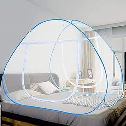 Onpoint Mosquito Net for Bed | King Size Double Bed Machhardani | Strong & Durable Mosquito Net for Safety from Mosquitoes | Washbale Portable Machhardani for Bed || Sky Blue ||-picture-21