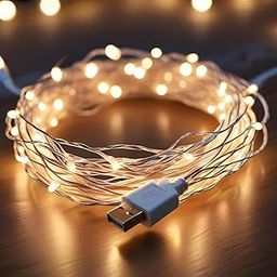 Lexton 10 m Led Copper String Light | USB Sourced | Warm White | for Indoor & Outdoor-31